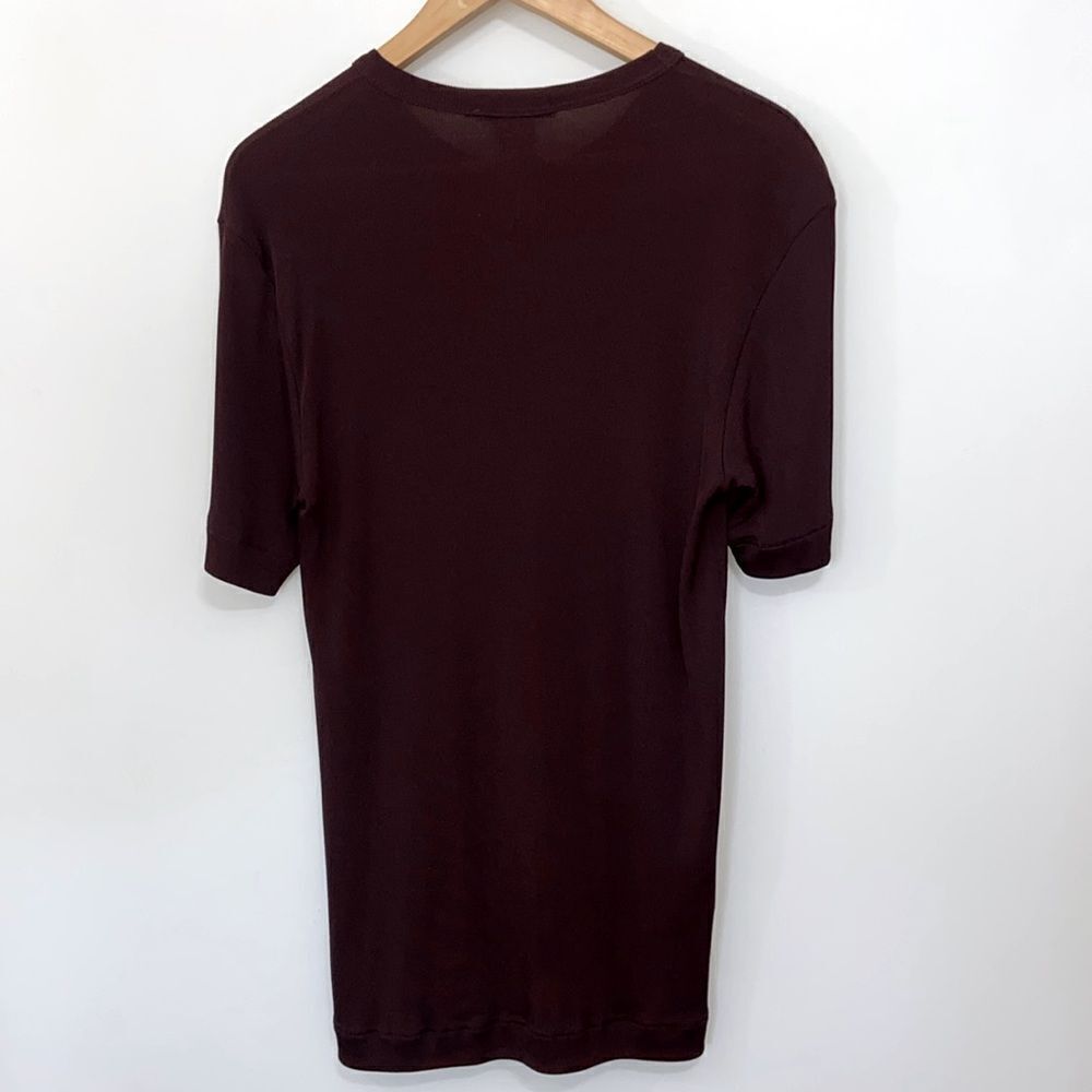 Dolce & Gabbana Burgundy Tunic Sweater Top XL - Picture 3 of 4